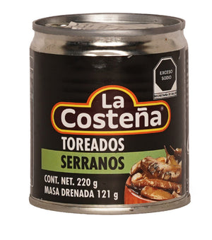 Serranos en Rajas Torreadas La Costeña 220G