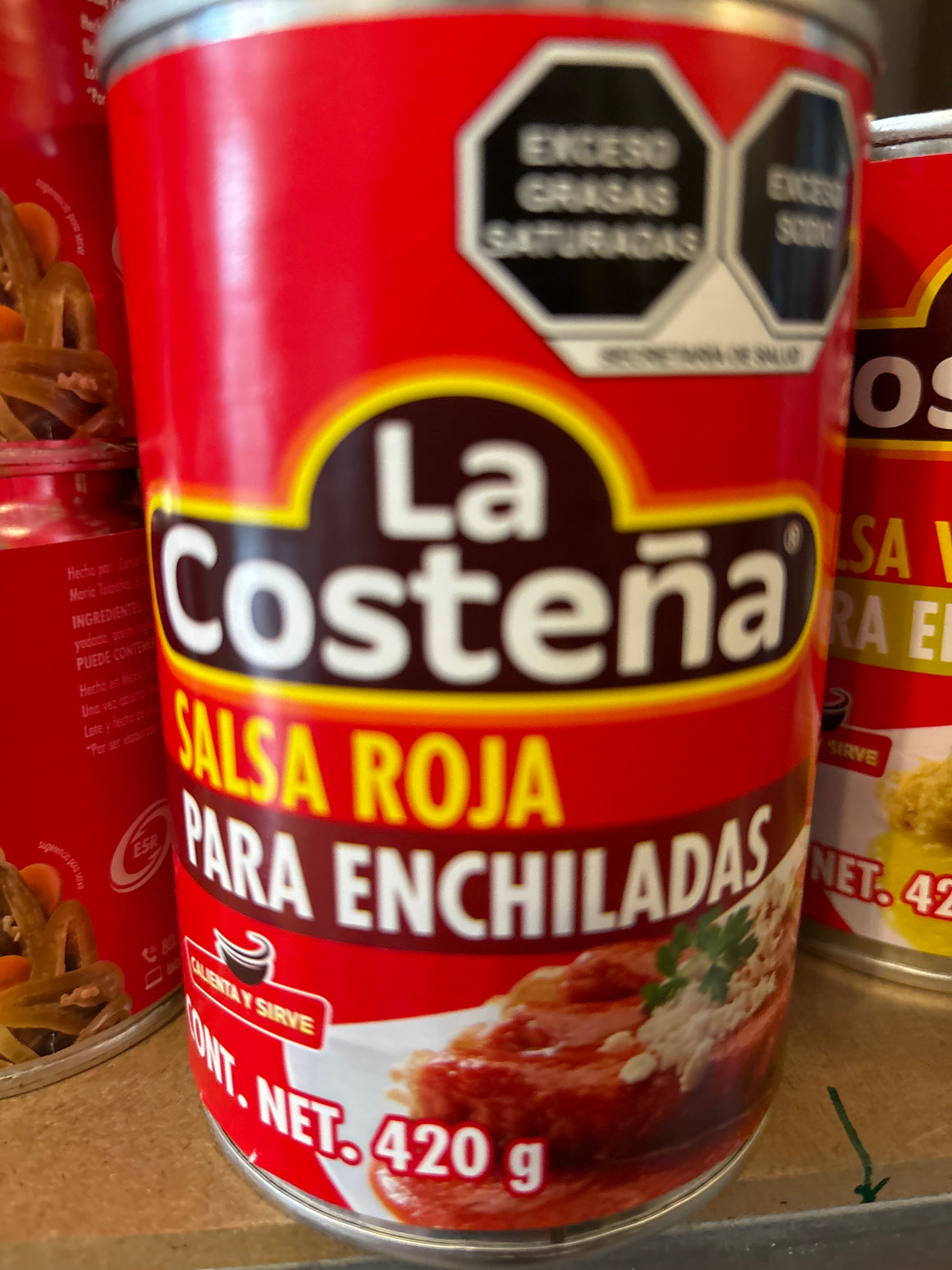 Salsa roja para enchiladas 420g