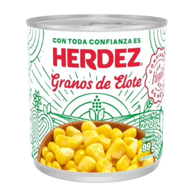 Granos de Elote Blanco Herdez 220g